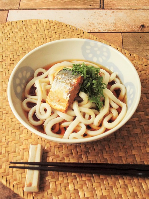 レンジで簡単 サバ味噌冷やしうどん Eatpick