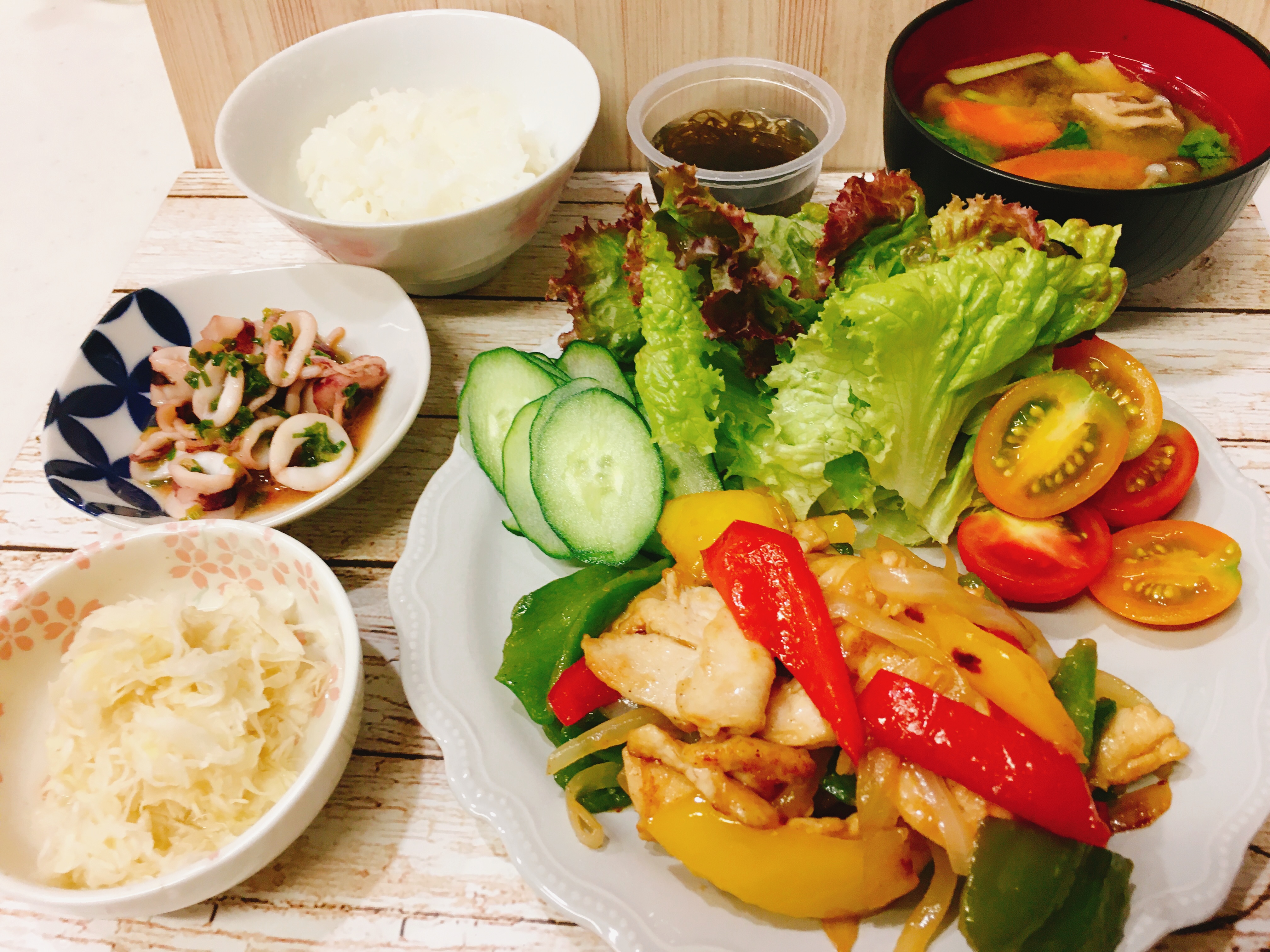 中華炒めとひいかのバター醤油炒め Eatpick 中華炒めとひいかのバター醤油炒め Eatpick