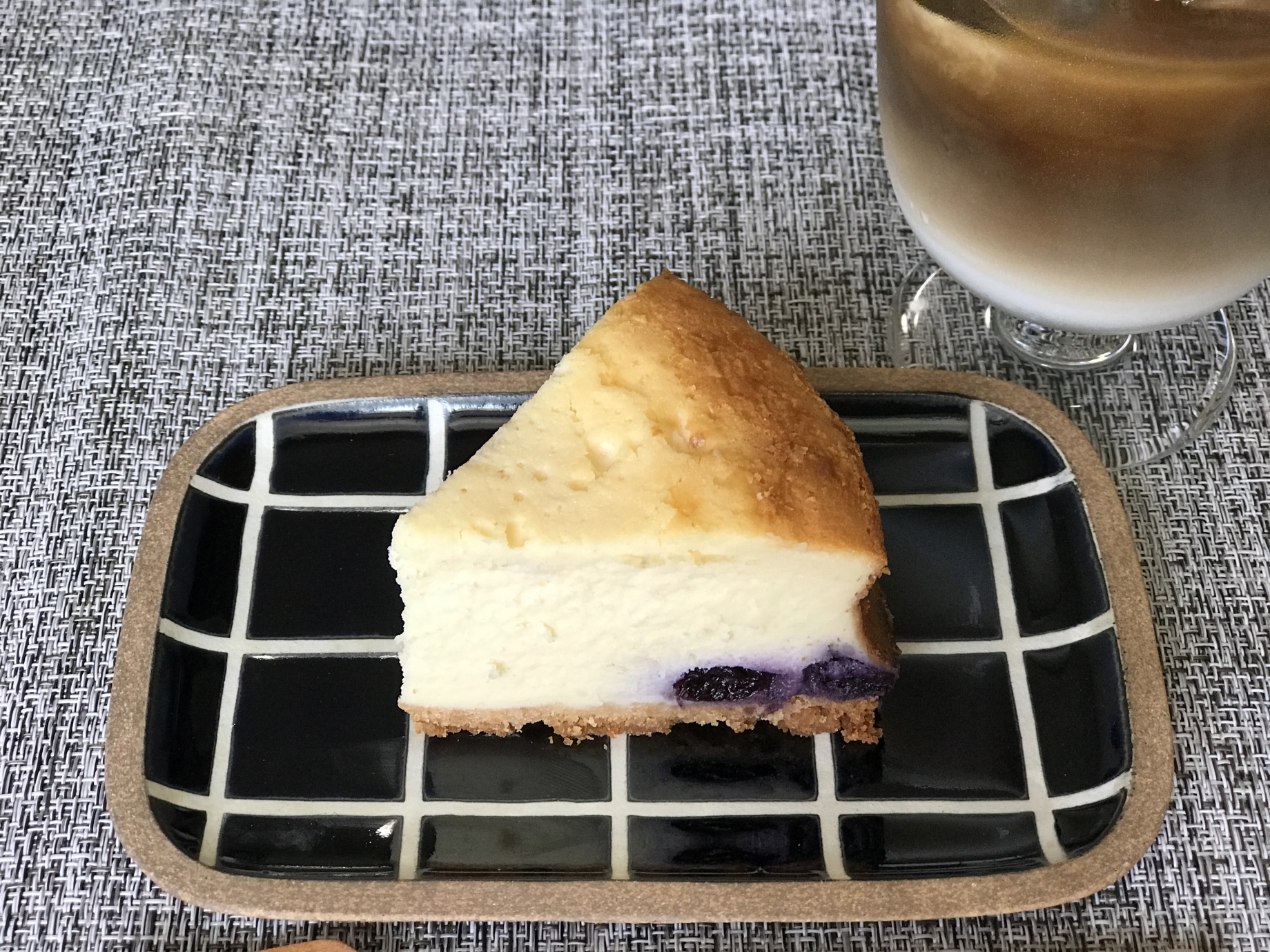 ブルーベリーのベイクドチーズケーキ Eatpick