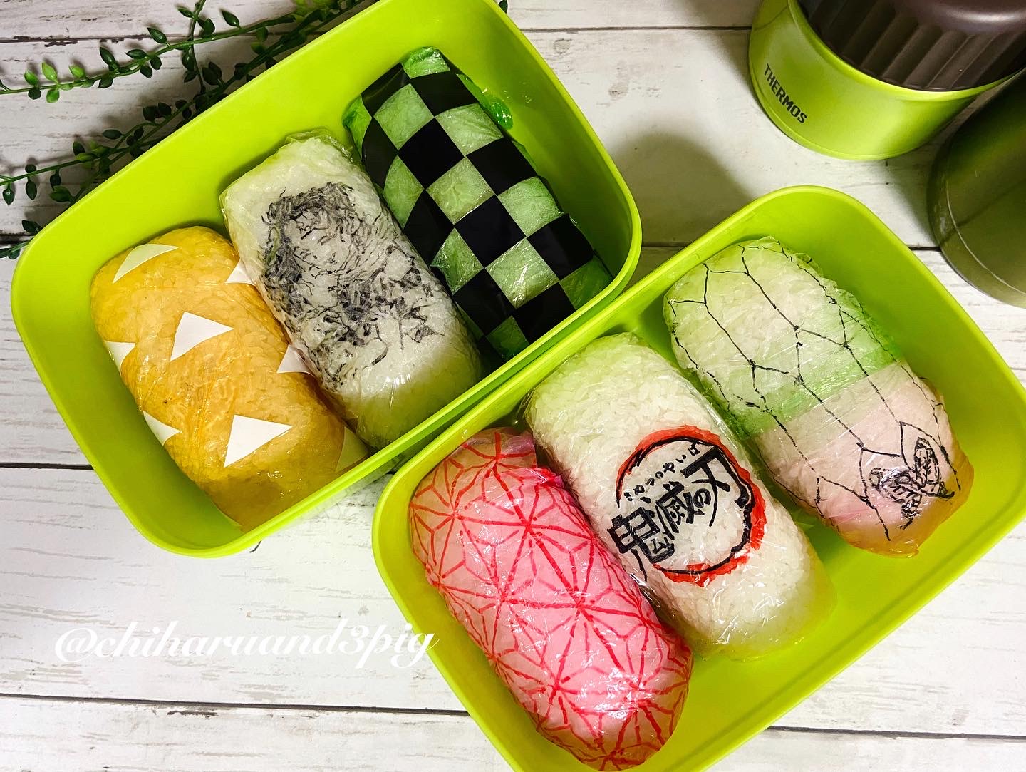 鬼滅おにぎり弁当 Eatpick