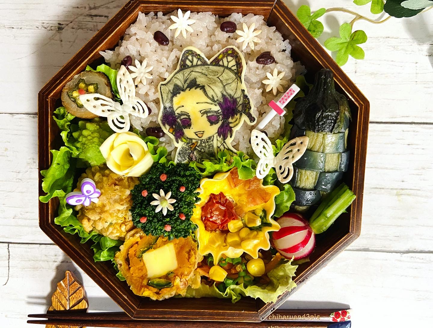 胡蝶しのぶ と 栗花落カナヲ弁当 Eatpick