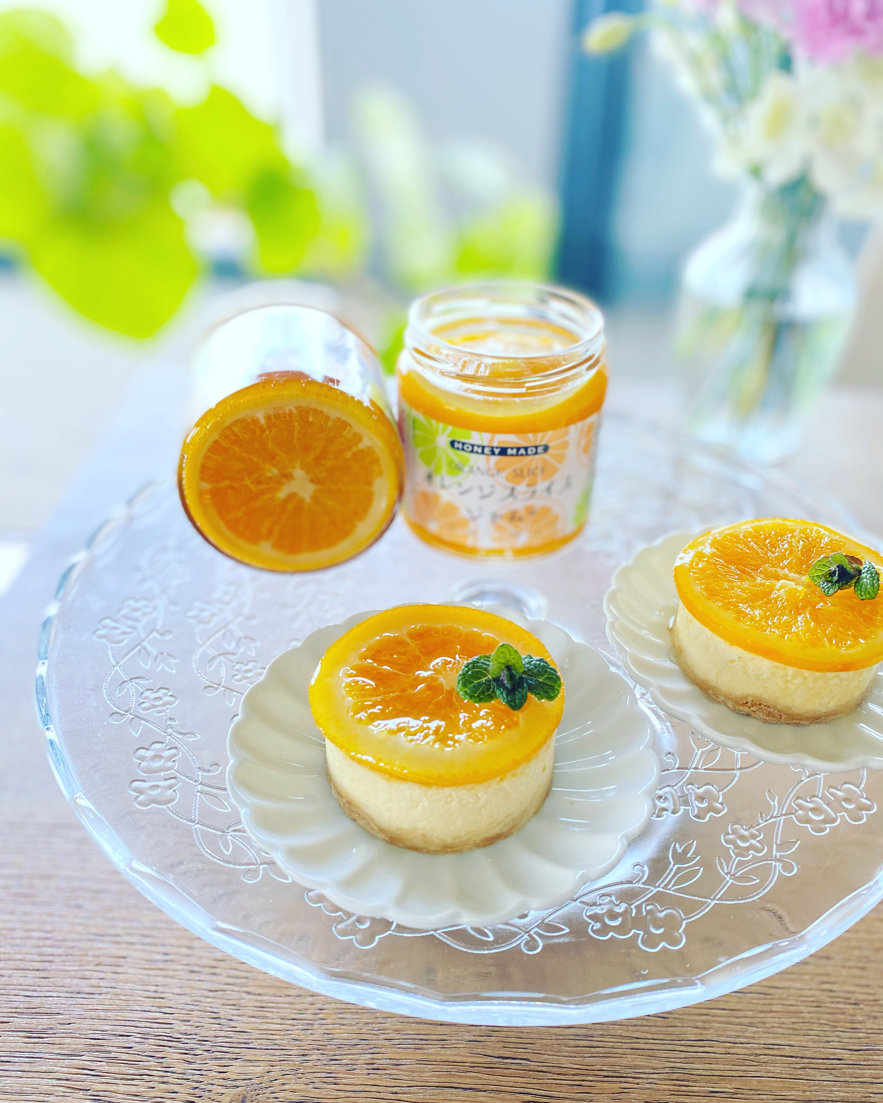 ローズメイのオレンジスライスジャムでnyチーズケーキ Eatpick