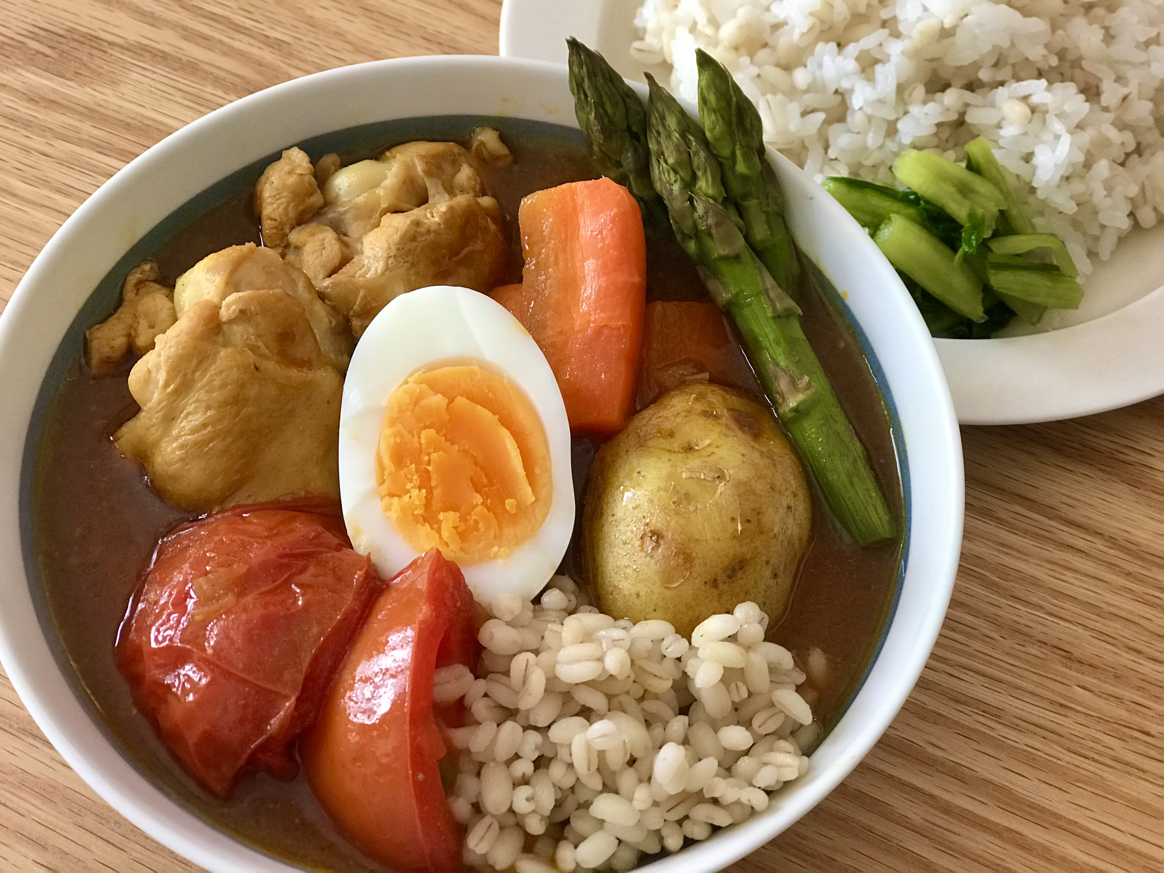 ちょっと和風のもち麦入りスープカレー Eatpick