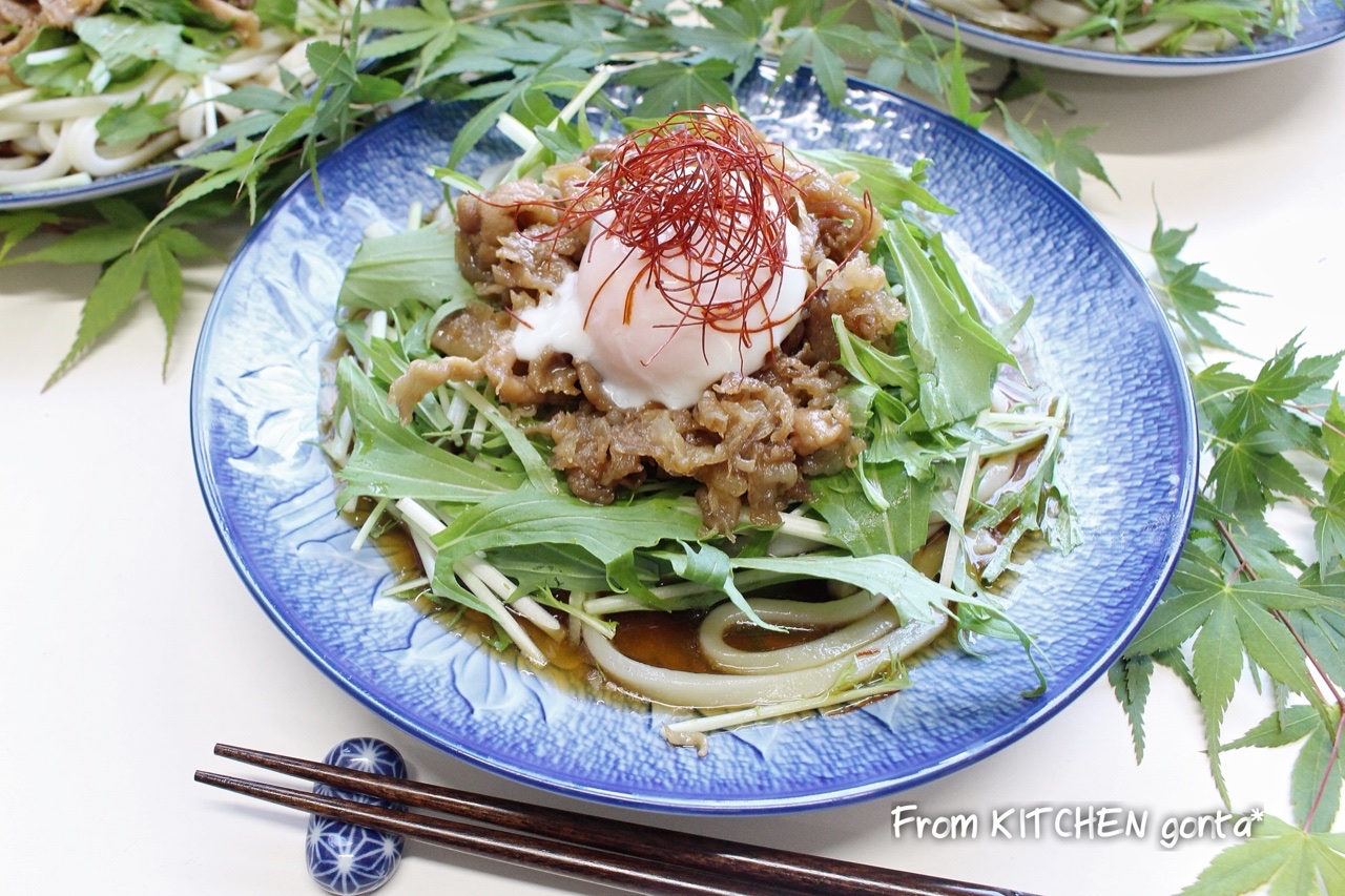 暑い日に 豚コマで作る 冷たい肉うどん Eatpick